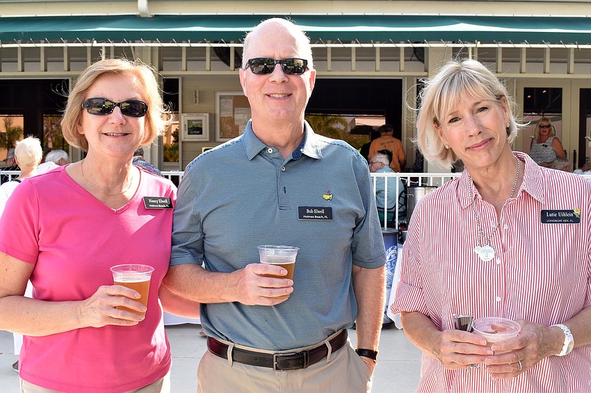 Nancy and Bob Elwell and Lutie Uihlein