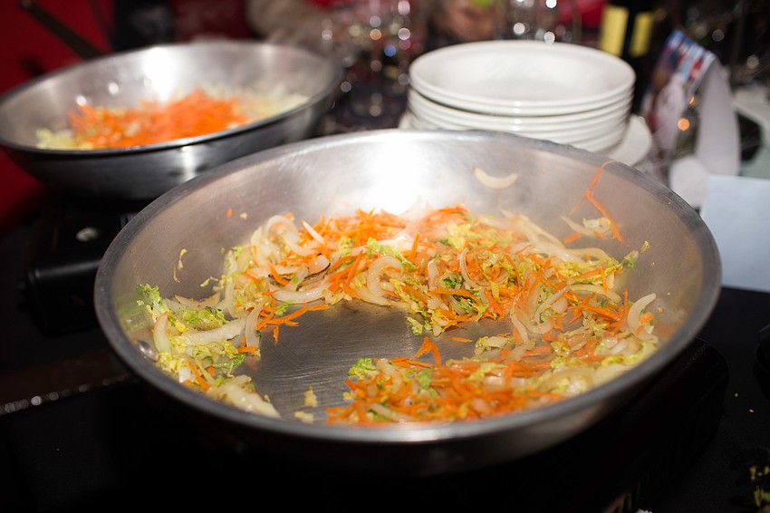 The dishes were Asian inspired.