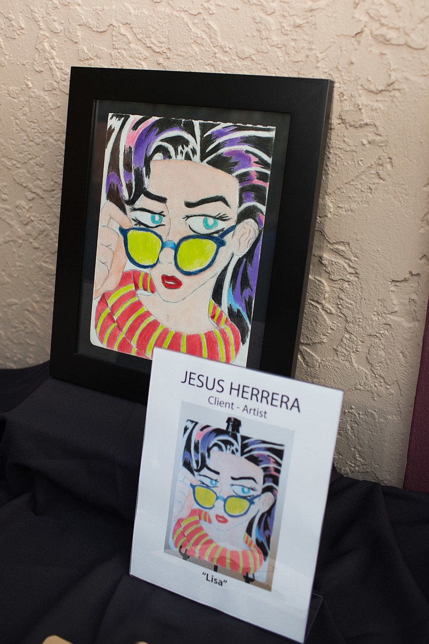 This auction item was painted by Lighthouse of Manasota client Jesus Herrera.
