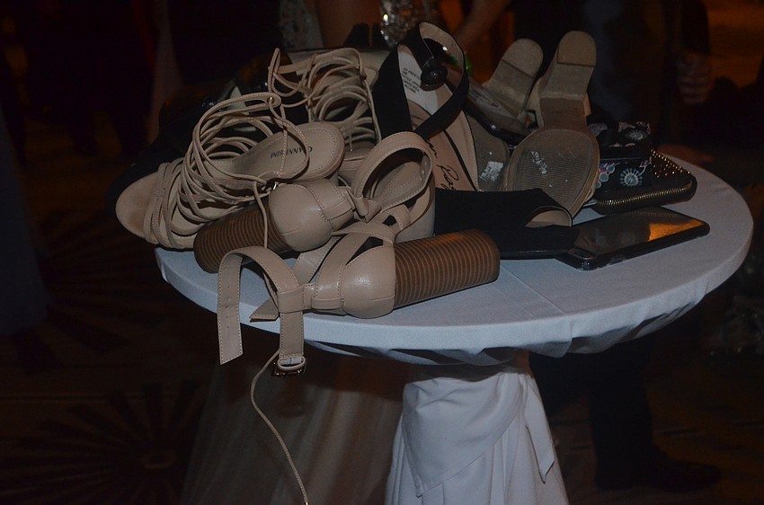 A group of Lakewood Ranch High students couldn't wear their shoes any longer at the prom.