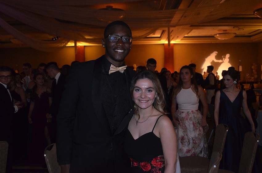Harry Barthelemy, a senior, and his prom date, Julia Gennocro, a junior, are looking great at the prom.