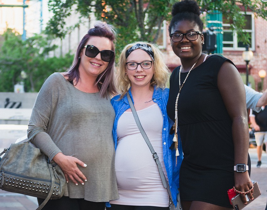Amber Brown, Mary Mika and Myrlande Boni