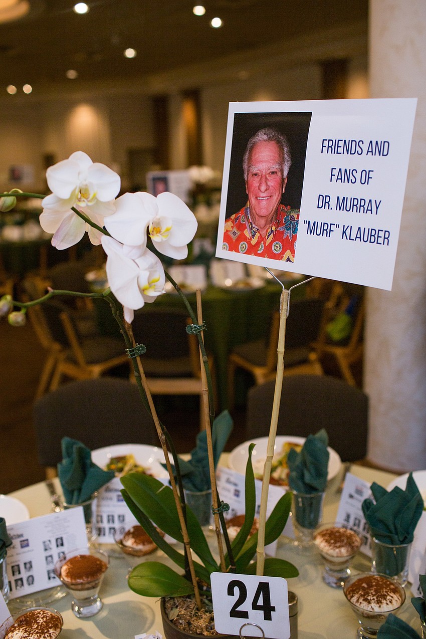 Tables were reserved for friends and family of each honoree.