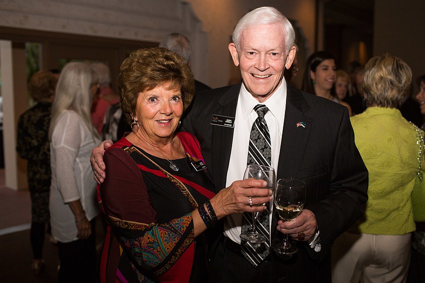 Co-Chairwoman Karen Nelson and Hugh Steele