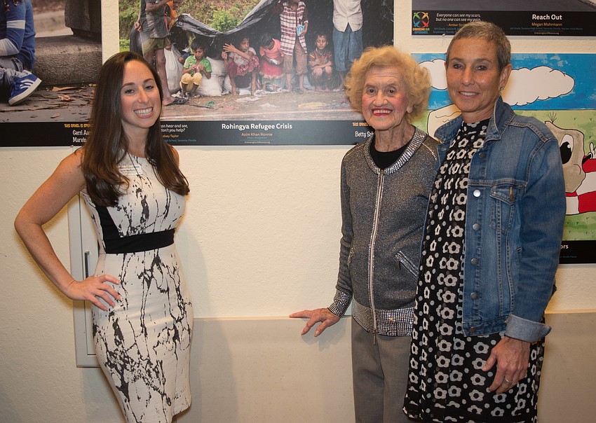Sarah Werthheimer, Betty Schoenbaum and Nelle Miller