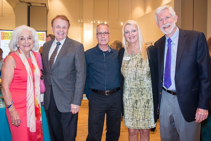 Graci McGillicuddy, Ringling College of Art and Design president Larry Thompson, Jeffrey Cornwall, Tammy Wash and Dennis McGillicuddy