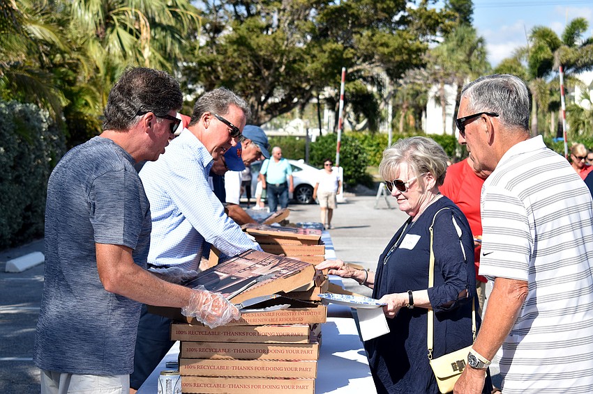 The pizza was from Fire and Stone Pizza.