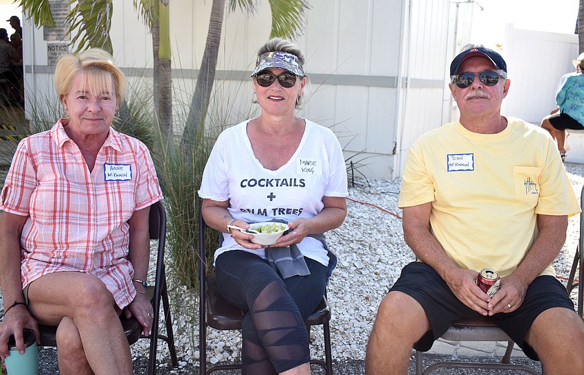 Anne McKinnon, Marie King and Don McKinnon