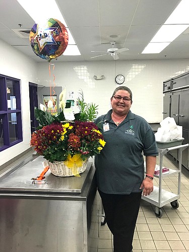 Sarah Woods, a food and nutrition kitchen manager at Gulf Gate Elementary School, has been selected as this yearâ€™s Sarasota County School District School-Related Employee of the Year.