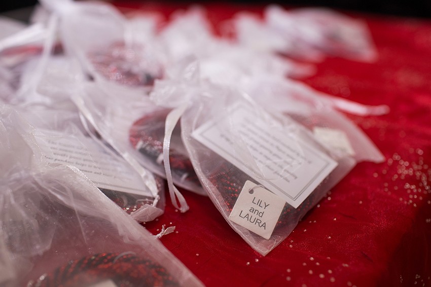 Girls Inc. sold Lily & Laura Strong, Smart and Bold Bracelet Trios to guests.