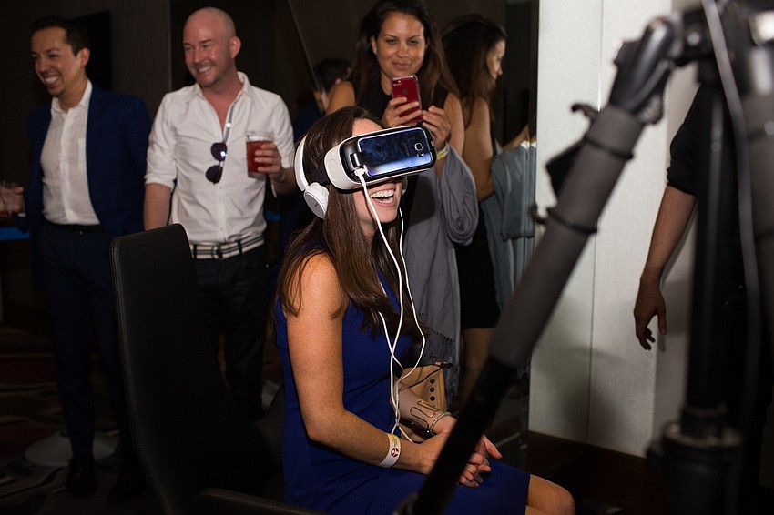 Sarah Wertheimer tries the virtual reality.