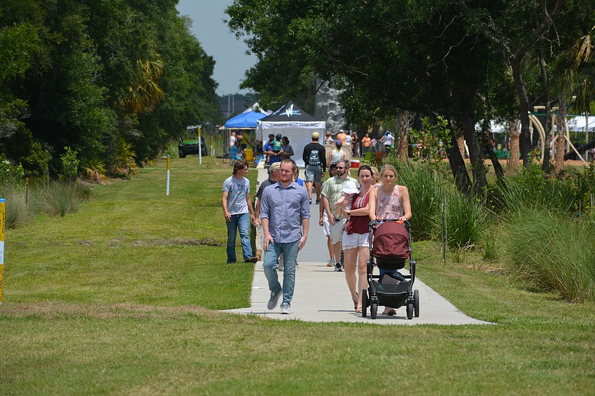 More than a thousand visitors checked out the new park.
