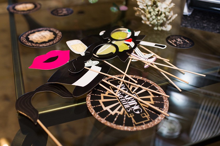 Props were available for use with photos.