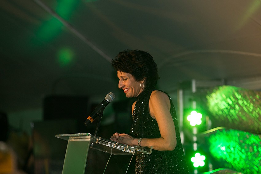 Executive Director Michelle Kapreilian thanks guests for coming.