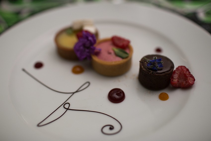 Dessert featured a tart trio.