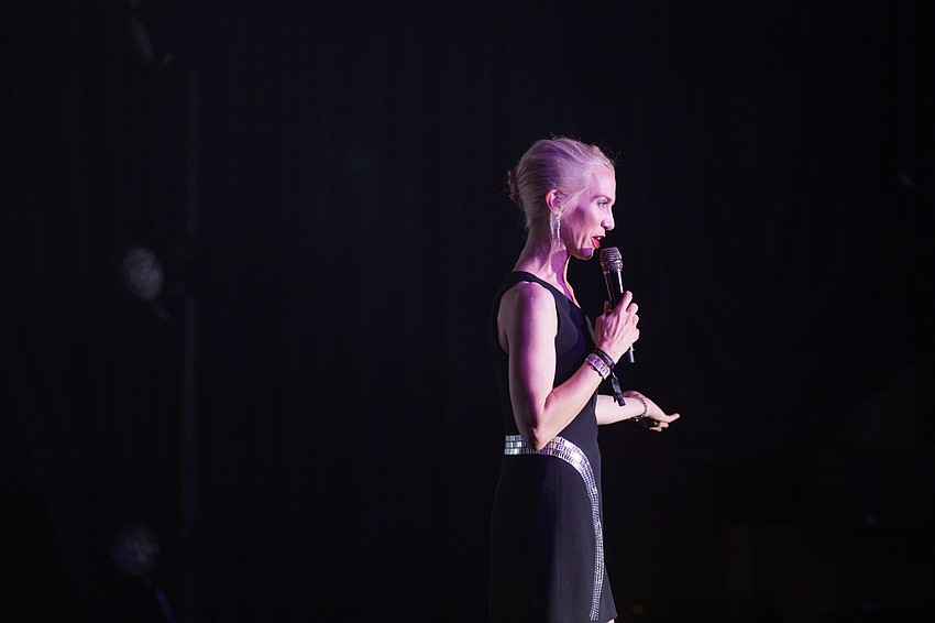 Chairwoman Ariane Dart introduces Jason Derulo.