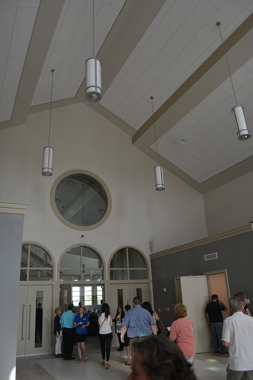 High ceilings greet those who come to the church.