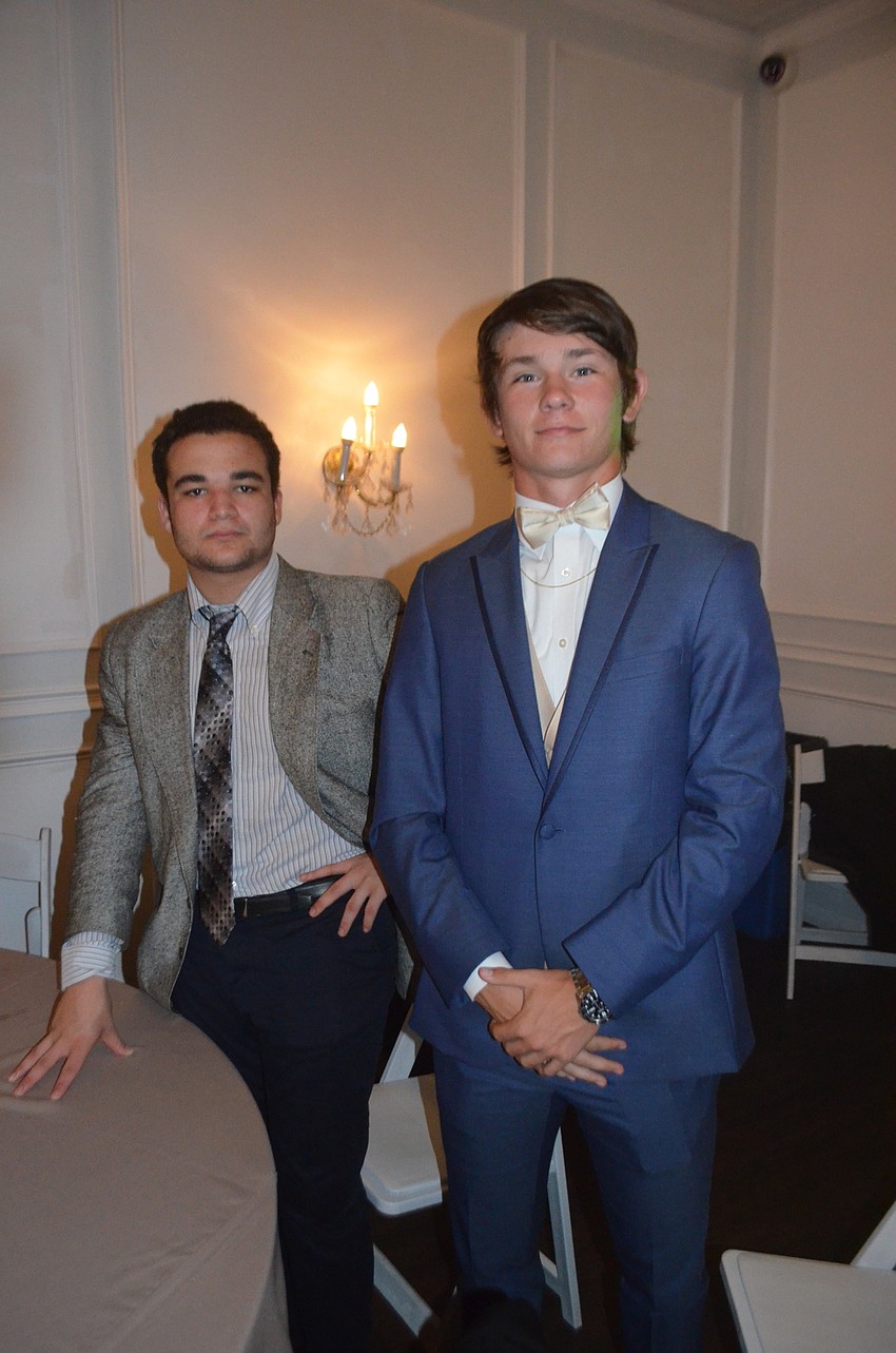 Seniors Maxwell Crain and Zach Wyrick were members of the prom court.