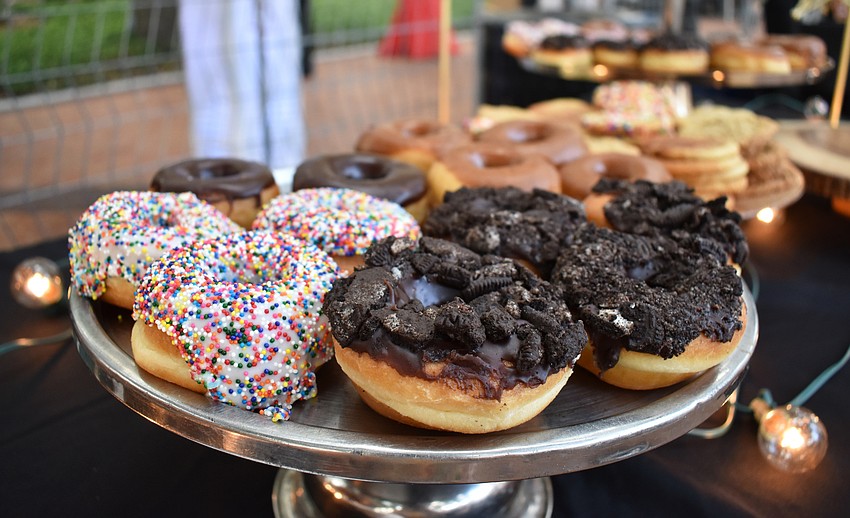 Five-O Donut Co. provided several flavors of doughnuts for guests.