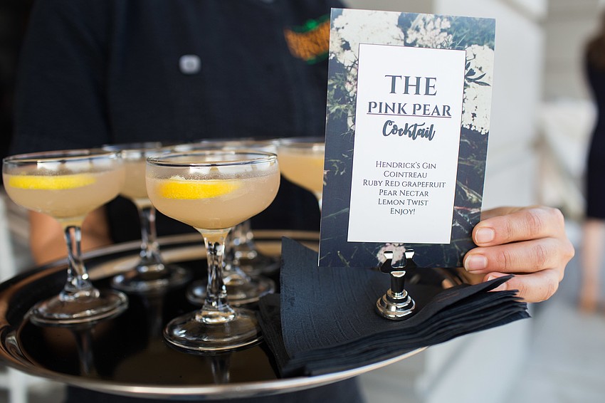 The Pink Pear Cocktail was available during cocktail hour.