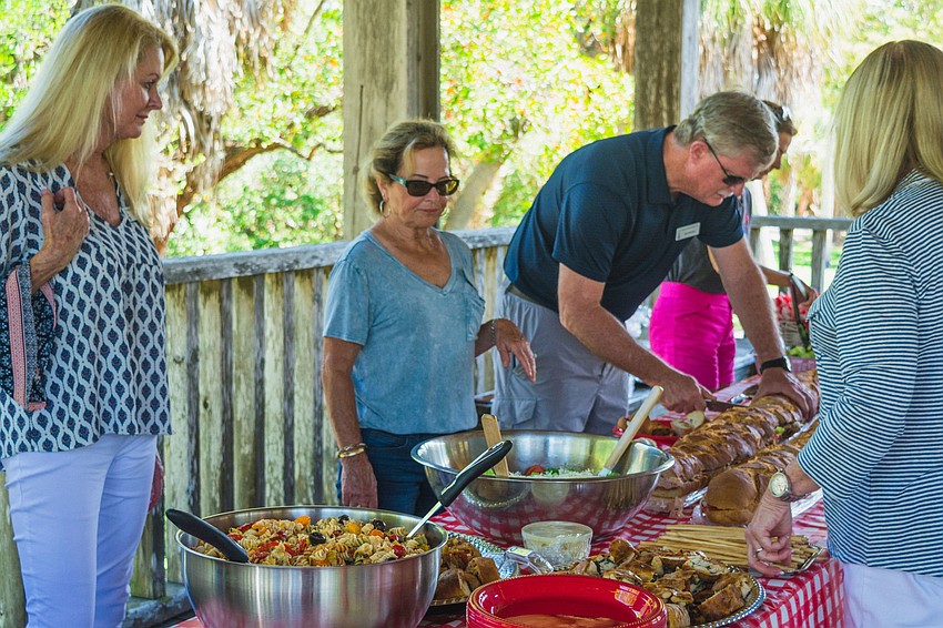 Guests enjoyed a picnic lunch buffet.