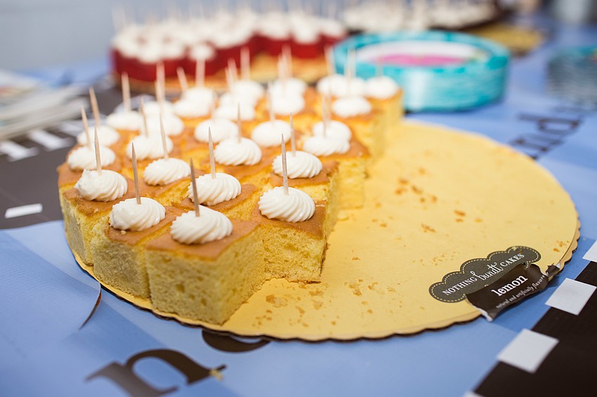 Nothing Bundt Cakes served bite-sized pieces.