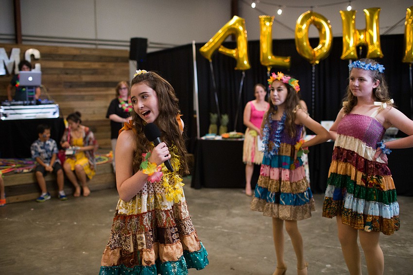 The Spotlight kids performed skits and songs for the audience.