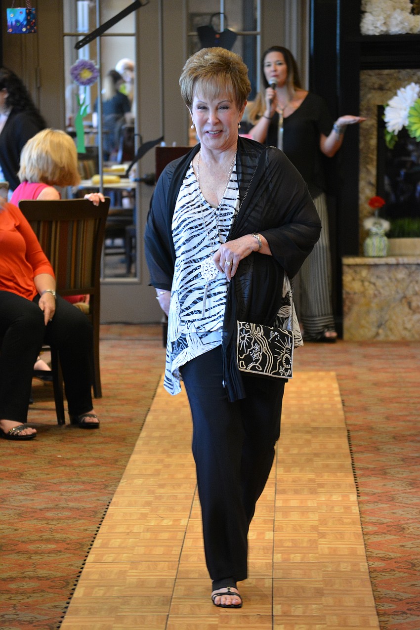 Mary Brewer admitted she was nervous modeling for the first time.