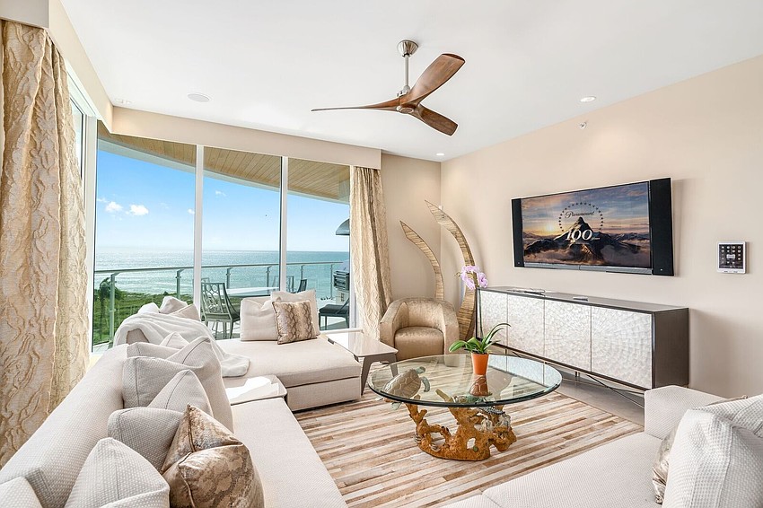 The property overlooks the Gulf of Mexico on the south end of Longboat Key.