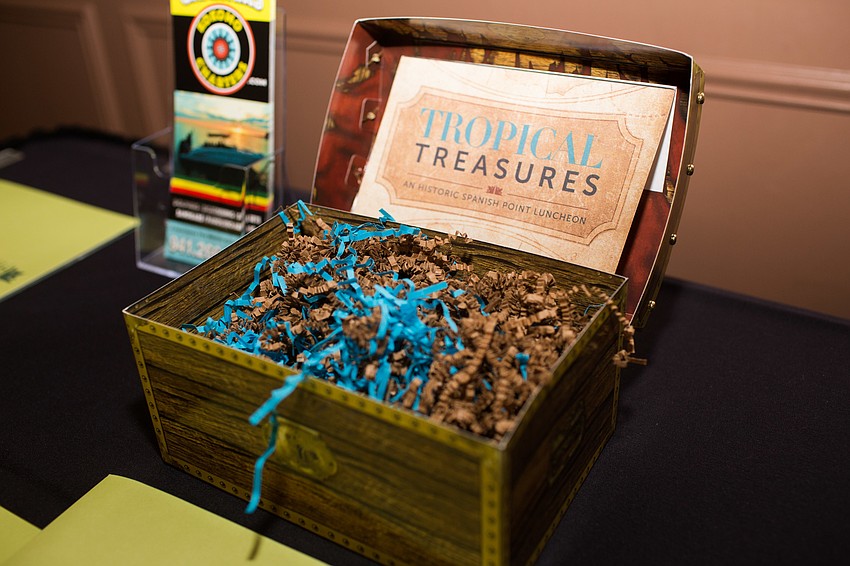 The luncheon's theme was Tropical Treasures.