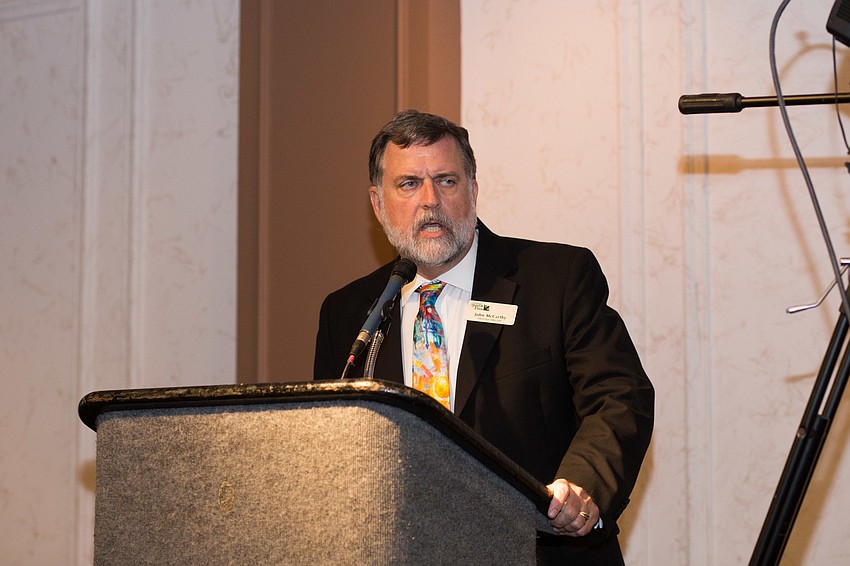 Executive Director John McCarthy opens the luncheon.