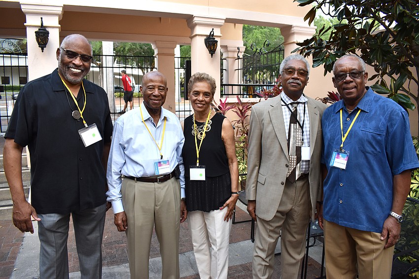 George Miles, Dr. Bernard and Lois Watson, Dr. James Stewart and Dr. Don Johnson