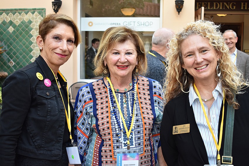 Felice Schulaner, Renee Hamad and City Commissioner Jennifer Ahearn-Koch