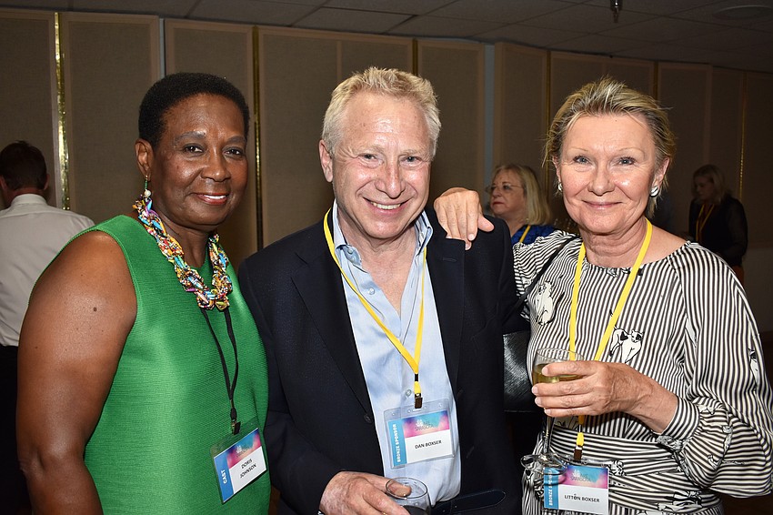 Doris Johnson with Dan and Litten Boxser