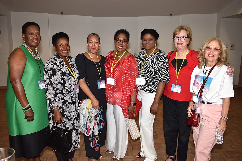 Doris Johnson, Dr. Phyllis Brooks, Dianne Earley, Janet Miles, Elma McKay, Matthews Eastmoore and Vice Mayor Liz Alpert
