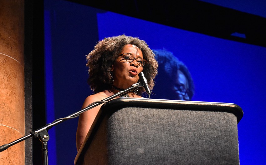 Vicki Oldham pays tribute to the late Sarasota civil rights activist Dr. Edward James, II.