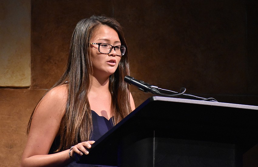 Lauren Yenari speaks about the student movement for gun reform.