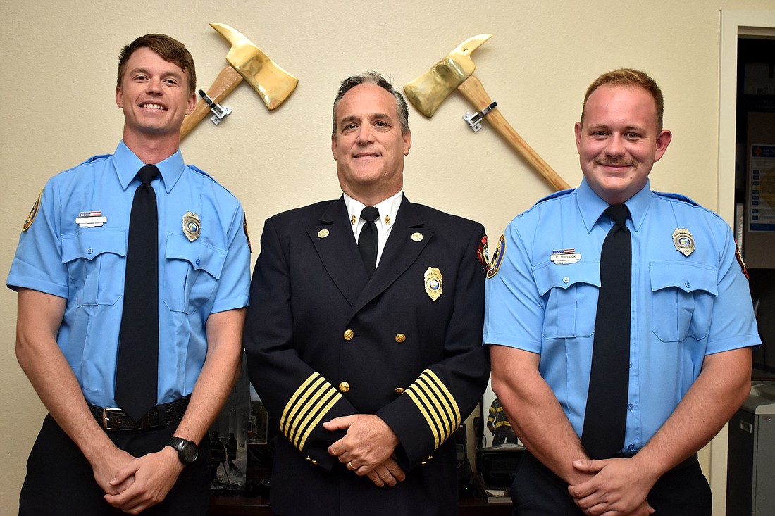 Jamison Urch, Chief Paul Dezzi and Chase Bullock