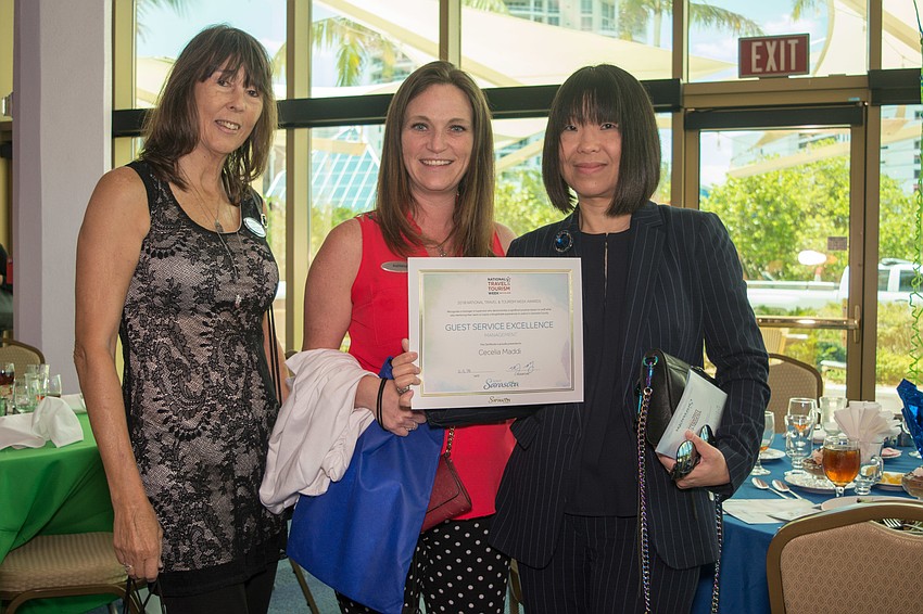 Sandi Spahn, Ashleigh Gonzalez and Cecelia Maddi