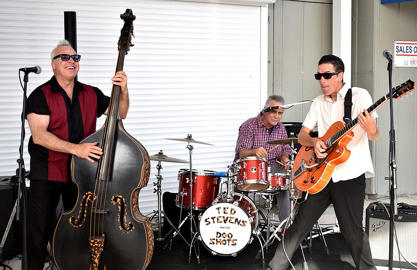 Ted Stevens & The Doo Shots perform during the event.