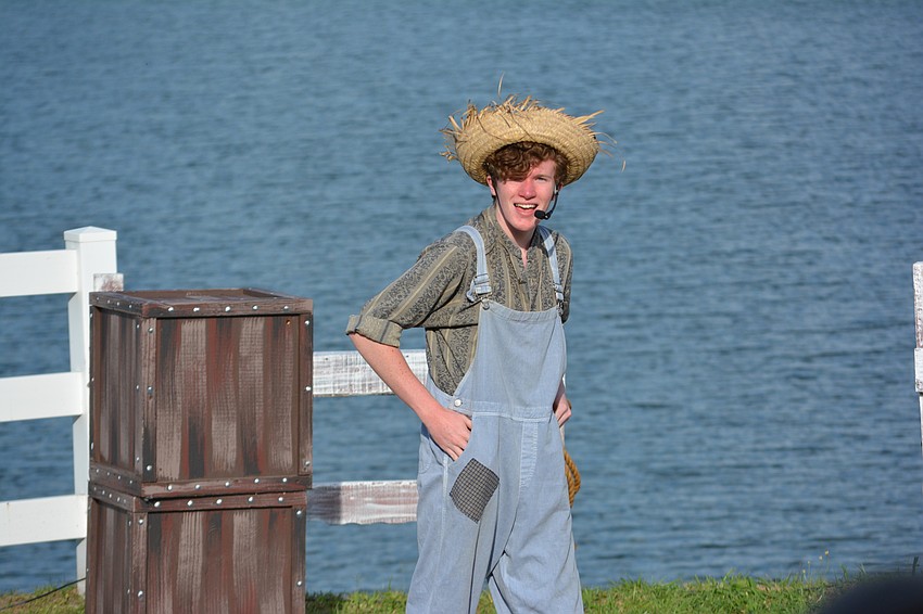 Casey Berkery played the lead role of Huck Finn.