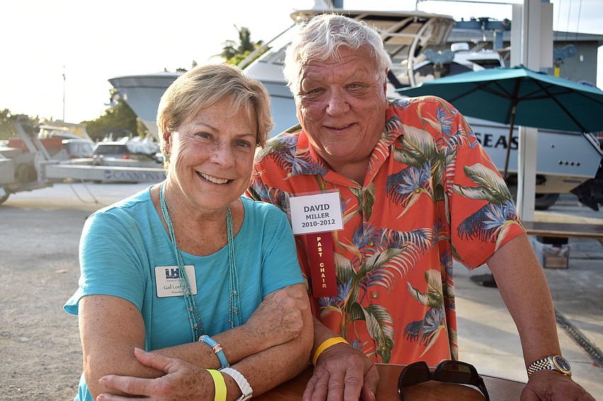 Chamber President Gail Loefgren and David Miller