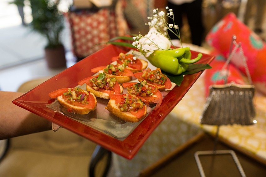 Passed hors d’oeuvres were served to guests throughout the evening.