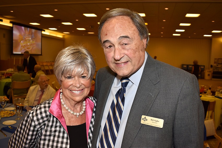 Judy and Bob Vigder, president of the Temple Beth Israel board