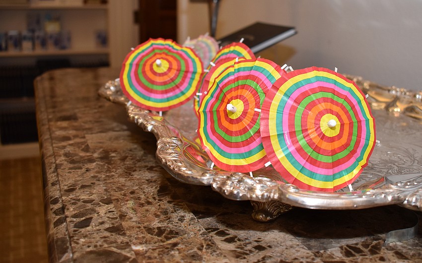 Festive Cinco de Mayo decor was sprinkled throughout the room.