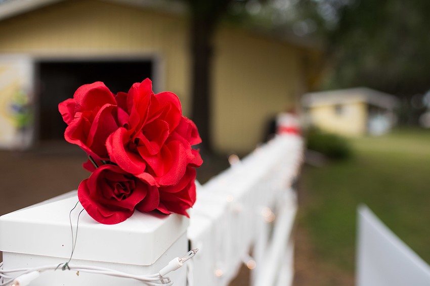 Roses decorated the grounds of SMART.