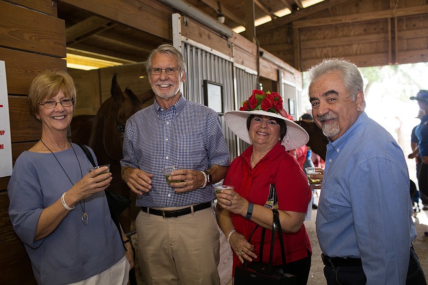 Sarah and Clayton Robertson with Barb and Bob Lombardo