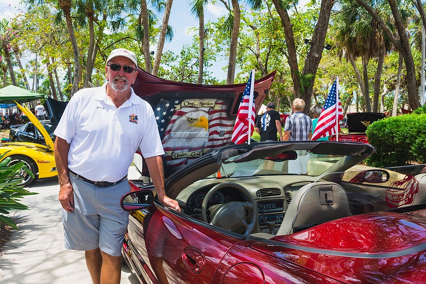 Jerry Gilbert with his 2003 Corvette convertible.
