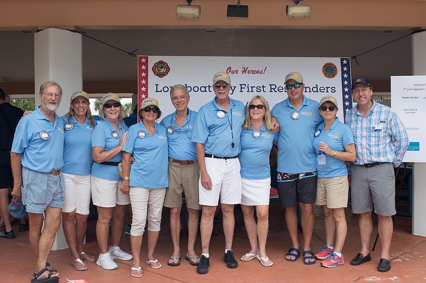Members of the Longboat Rotary Club put together the appreciation event for the first responders.