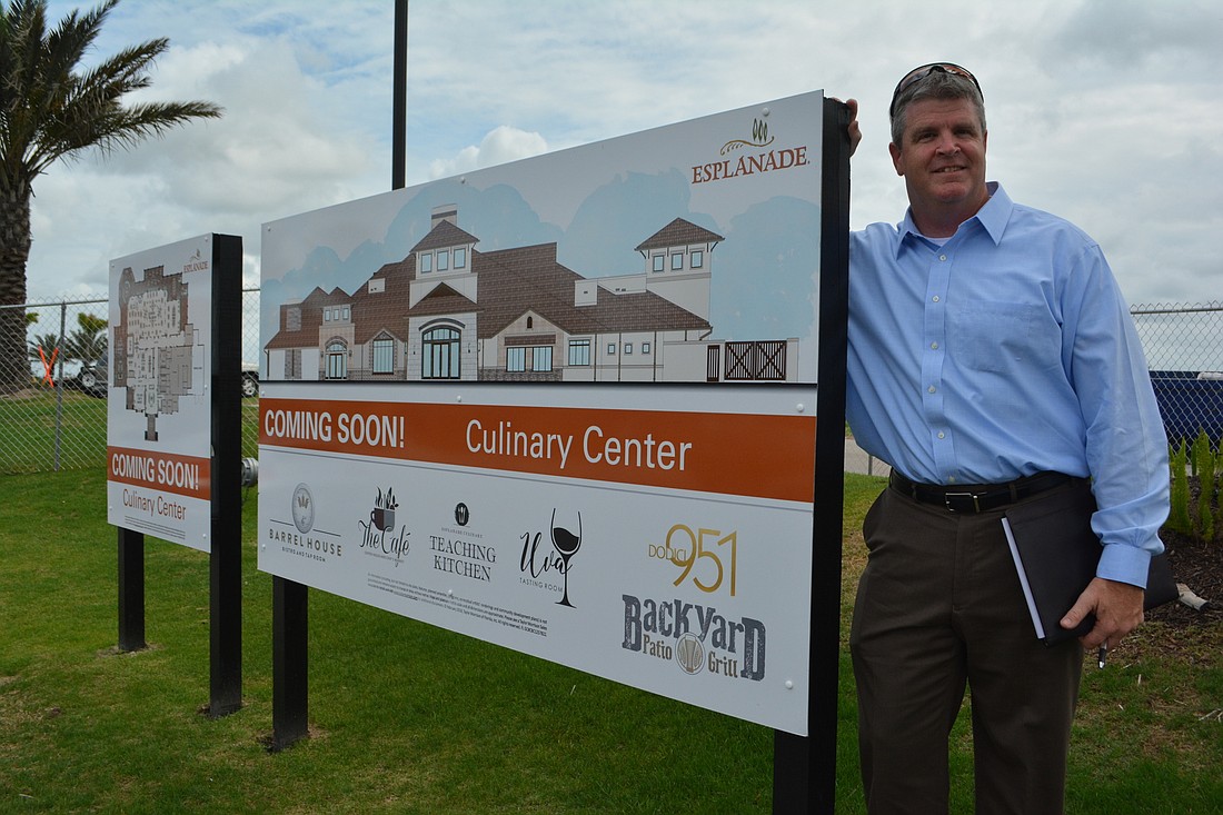 Tony Squitieri, the vice president of land resources for Taylor Morrison&#39;s southwest Florida division, said the new Culinary Center will give Esplanade residents more options.